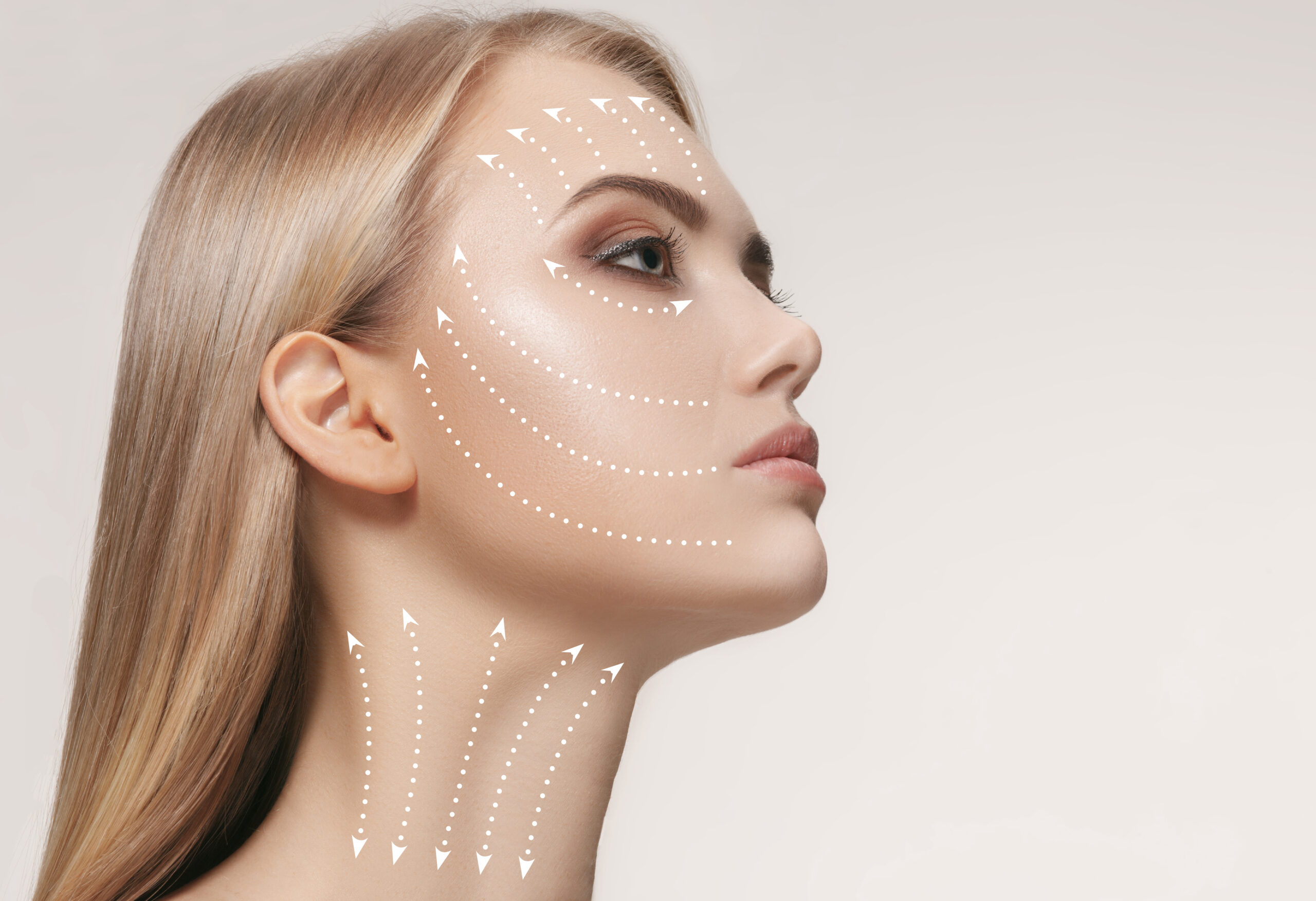 Illustration of woman with beautiful skin Illustration of woman with beautiful skin